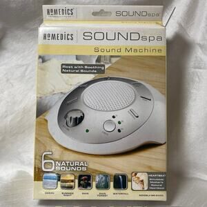 Homedics Sound Spa Portable Machine Soothing Bedtime Relaxation Noise Sleep Aid
